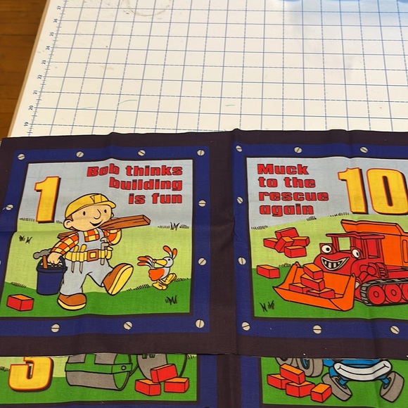 Bob the Builder Cotton Fabric Book Panel - Picture 6 of 9